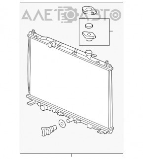 Radiator de răcire apă Honda CRV 12-16 nou neoriginal AVA