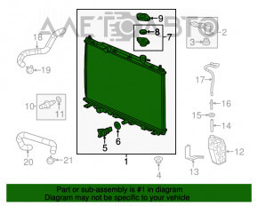 Radiatorul de răcire a apei pentru Honda CRV 12-16