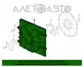 Difuzorul capacului radiatorului gol pentru Honda Civic X FC 16-21 2.0