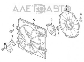 Difuzorul capacului radiatorului gol pentru Honda Civic X FC 16-21 2.0