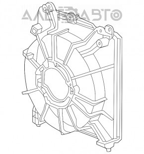 Difuzor capac radiator gol dreapta Honda CRZ 11-16