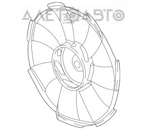 Paletele ventilatorului de răcire Honda Civic X FC 16-21 2.0