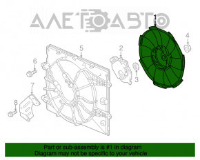 Paletele ventilatorului de răcire Honda Civic X FC 16-21 2.0