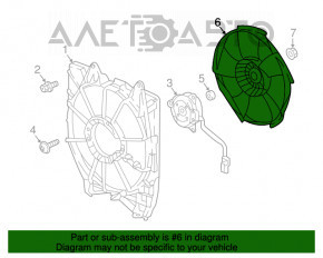 Paletele ventilatorului de răcire stânga Honda Accord 18-22 1.5T 2.0T.