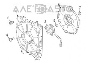 Paletele ventilatorului de răcire stânga Honda Accord 18-22 1.5T 2.0T.