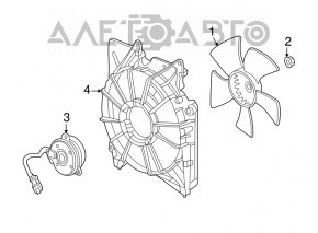 Paletele ventilatorului de răcire stânga pentru Honda Accord 13-17 3.5