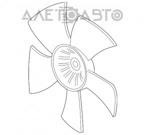 Paletele ventilatorului de răcire stânga pentru Acura MDX 14-20