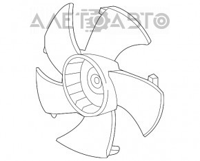 Paletele ventilatorului de răcire dreapta Honda CRZ 11-16