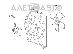 Paletele ventilatorului de răcire stânga pentru Acura MDX 14-20, nou, original