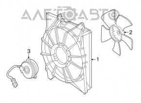 Motorul ventilatorului de răcire stânga pentru Honda Accord 13-17 3.5