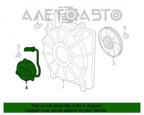 Мотор вентилятора охлаждения левый Honda CRV 17-22 1.5Т