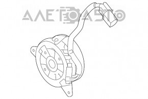 Мотор вентилятора охлаждения правый Honda Accord 18-22 1.5T 2.0Т
