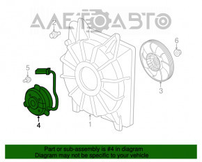 Motorul ventilatorului de răcire stânga pentru Honda CRV 17-19 2.4