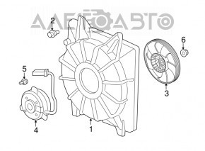 Motorul ventilatorului de răcire stânga pentru Honda CRV 17-19 2.4