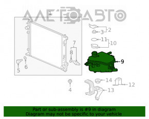 Rezervor de expansiune pentru răcirea motorului Honda Civic X FC 16-21 fără capac