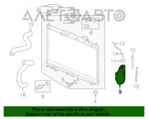 Расширительный бачок охлаждения Honda Accord 13-17 hybrid без крышки