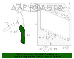 Rezervor de expansiune pentru răcirea motorului Honda Insight 19-22 cu capac