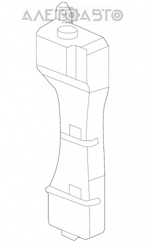 Rezervor de expansiune pentru răcirea motorului Honda CRZ 11-16 fără capac