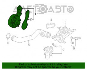 Pompă de apă Acura TLX 15- 2.4