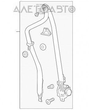 Centura de siguranță pentru șofer Buick Encore 13-16, pentru curățare chimică.