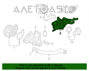 Corpul termostatului Honda Accord 18-22 1.5T