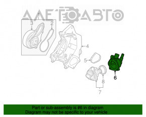 Корпус термостата Honda CRV 12-14 2.4 в сборе 2 части