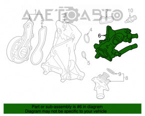 Корпус термостата Honda Accord 13-17 2.4 в сборе