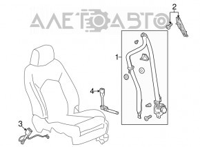 Centura de siguranță pentru pasagerii Buick Encore 13-16