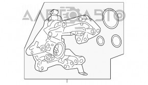 Corpul pompei Honda Accord 13-17 hibrid