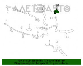 Furtunul de răcire superior al radiatoarelor Honda Civic X FC 16-21 2.0