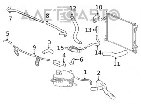 Teava de racire superioara Honda Civic X FC 16-21 2.0 noua originala OEM