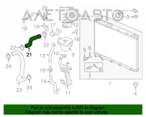 Furtunul de răcire superior Honda CRV 17-22 1.5T