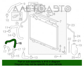 Патрубок охлаждения нижний Acura MDX 15-20