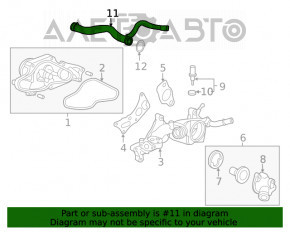 Tubul de răcire a metalului Acura MDX 15-20