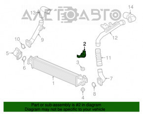 Suportul deflectorului radiatorului pentru jaluzele, dreapta jos, Honda CRV 17-22