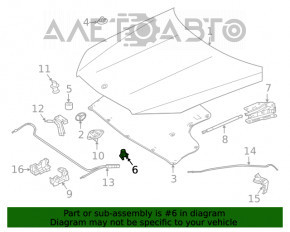 Bara de capota dreapta Mercedes CLA 14-19 noua OEM originala