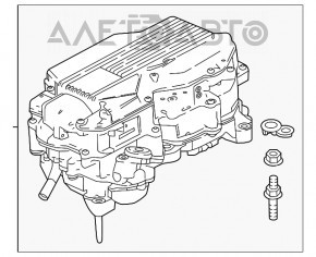 Invertorul Honda Accord 16-17 restilizat hibrid