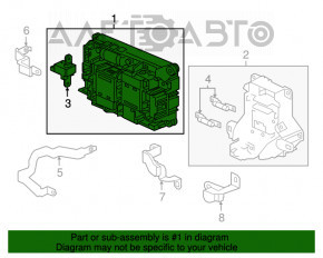 Blocul de siguranțe al bateriei Honda Accord 16-17 hibrid