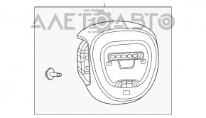 Подушка безопасности airbag в руль водительская Dodge Durango 11-13 беж