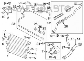 Capac vas expansiune racire Audi Q7 4L 10-15 nou original OEM