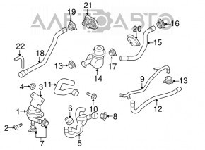 Supapa de încălzire Audi A4 B8 08-16