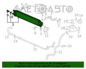 Radiatorul de răcire a invertorului Honda Insight 19-22