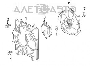 Motorul ventilatorului de răcire dreapta pentru Honda Clarity 18-21 SUA