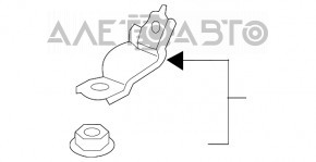 Suport radiator invertor dreapta sus Honda Accord 18-22 2.0 hibrid.