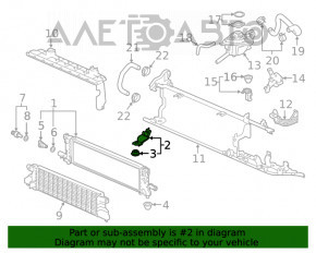 Suport radiator invertor dreapta sus Honda Accord 18-22 2.0 hibrid.