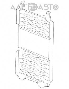 Grila de protectie a radiatorului pentru invertorul Honda Accord 13-17 hibrid