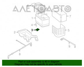 Suport baterie VW Jetta 11-18 SUA nou OEM original