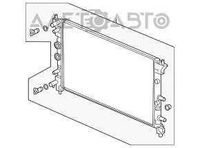 Radiatorul de răcire a invertorului Honda Clarity 18-21 SUA