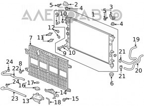 Радиатор охлаждения инвертора Honda Clarity 18-21 usa
