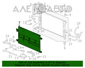 Сетка между радиаторами Honda Clarity 18-21 usa